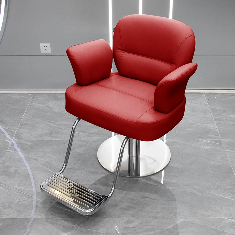 Stilistas Profesinės Barber Kėdės Swivel Prabanga, Pedikiūras, plaukų kirpimo Kėdės Estetinės Mocho Cadeira Kirpykla Įranga MQ50BC Nuotrauka 3