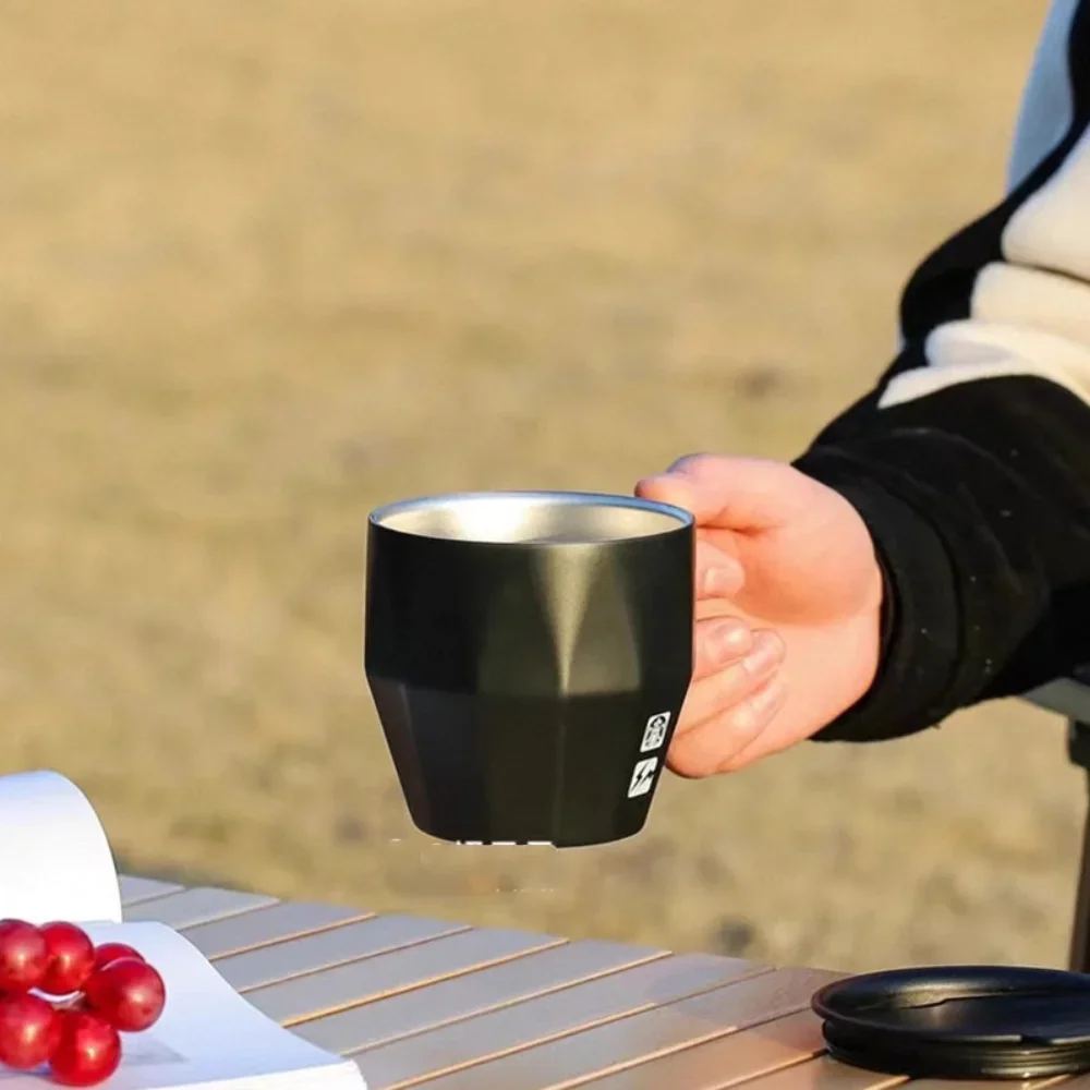 Hiroshi Fujiwara drauge su šilumos izoliacija, ju raudona vientisos spalvos terminis puodelis kavos puodelio, puodelis elegantiška dovana Nuotrauka 1