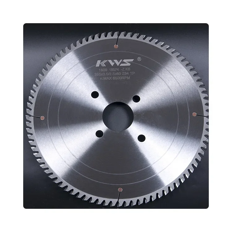 KWS Sierra circular de corte linea pramonės 350x75x4.4x84T tcg plokštės klijavimas pjauti TCT pjovimo diskas medienai Nuotrauka 0