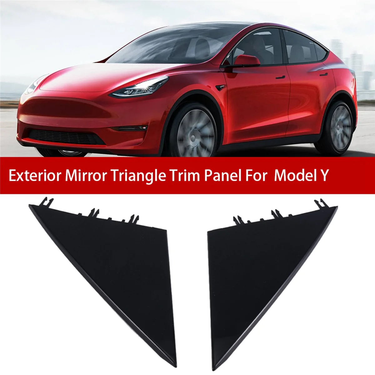 Automobilių Šildomi Veidrodėliai e Trim Panel Apdailos Skydelis Juodos spalvos Dažais Trim Panel Tesla Model Y Nuotrauka 3
