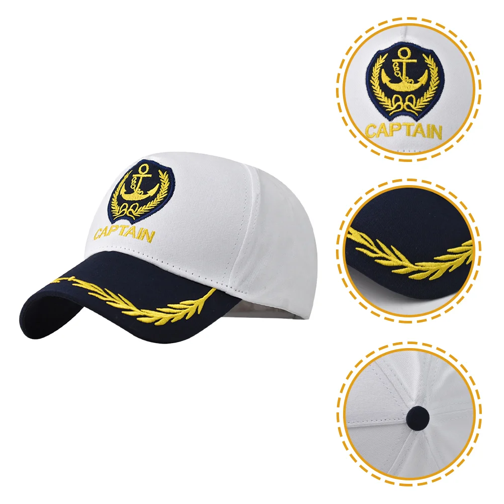 8 vnt Sailor Skrybėlės Jachta Apranga, Aksesuarai Moterims Kapitonai Skrybėlę Laivu Kapitonai Skrybėlės Nuotrauka 1