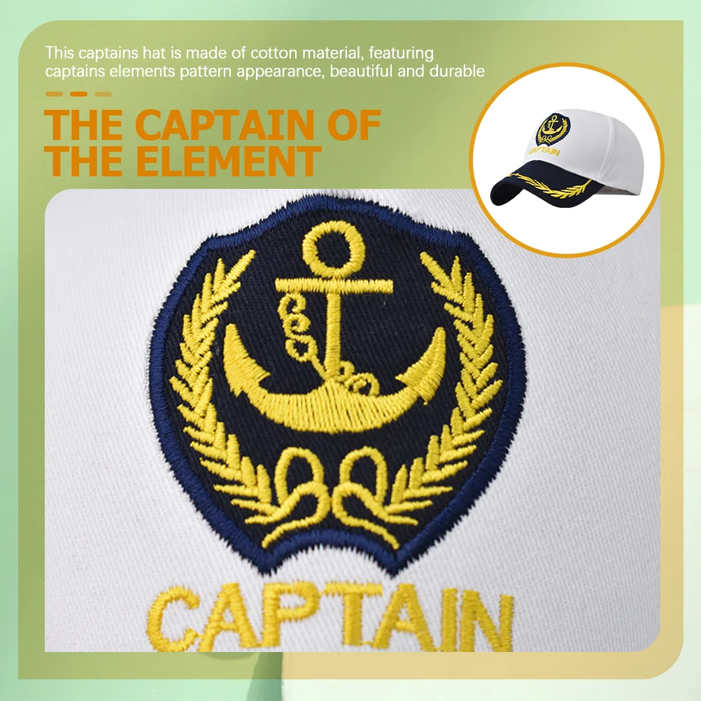 8 vnt Sailor Skrybėlės Jachta Apranga, Aksesuarai Moterims Kapitonai Skrybėlę Laivu Kapitonai Skrybėlės Nuotrauka 2