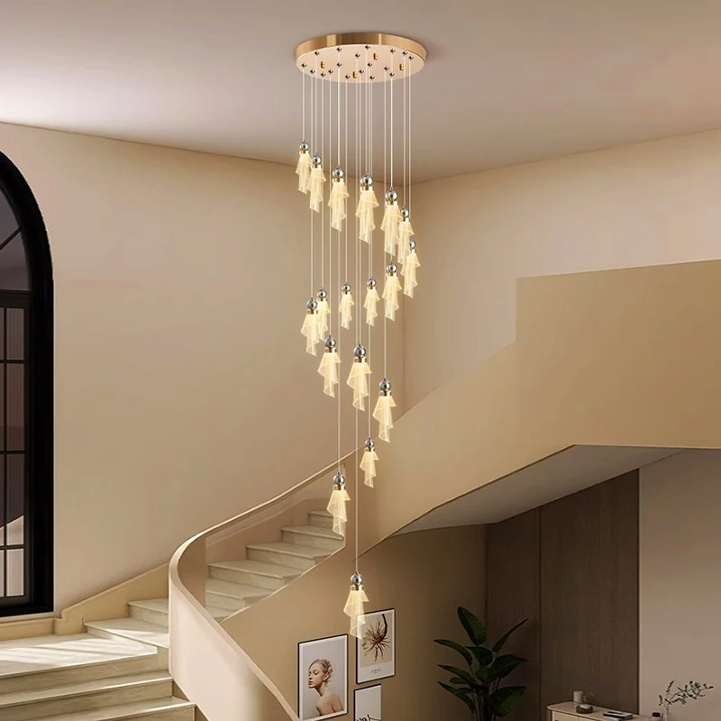 Šiuolaikinio namų dekoro led žibintai pakabukas šviesos lempos forstaircase Sietynai už kambarį kabo šviesa patalpų apšvietimas Nuotrauka 2