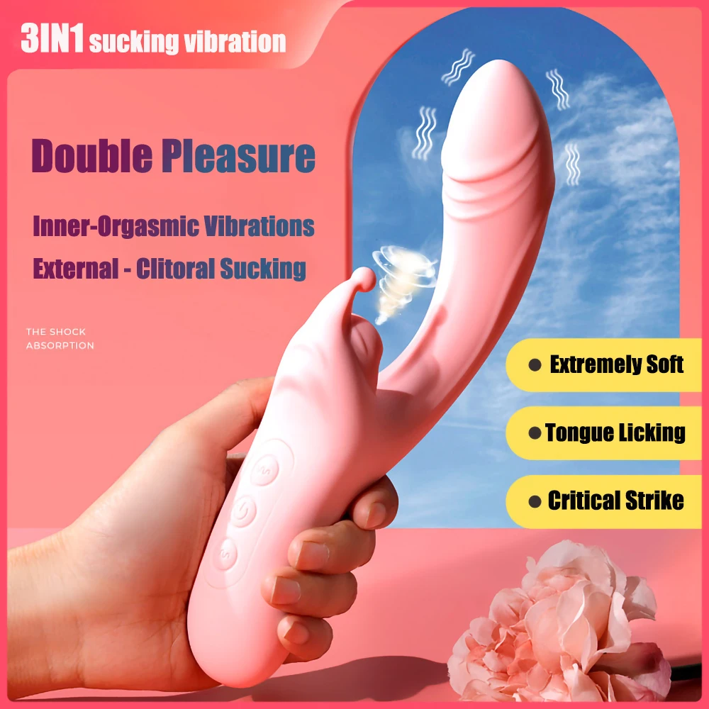 Galingas Dildo Čiulpti Makšties Vibratorius Massag Moters G Spot Žodžiu Klitorio Stimuliatorius Gyvis Suaugusiųjų Masturbator Pora Sekso Žaislas Nuotrauka 4