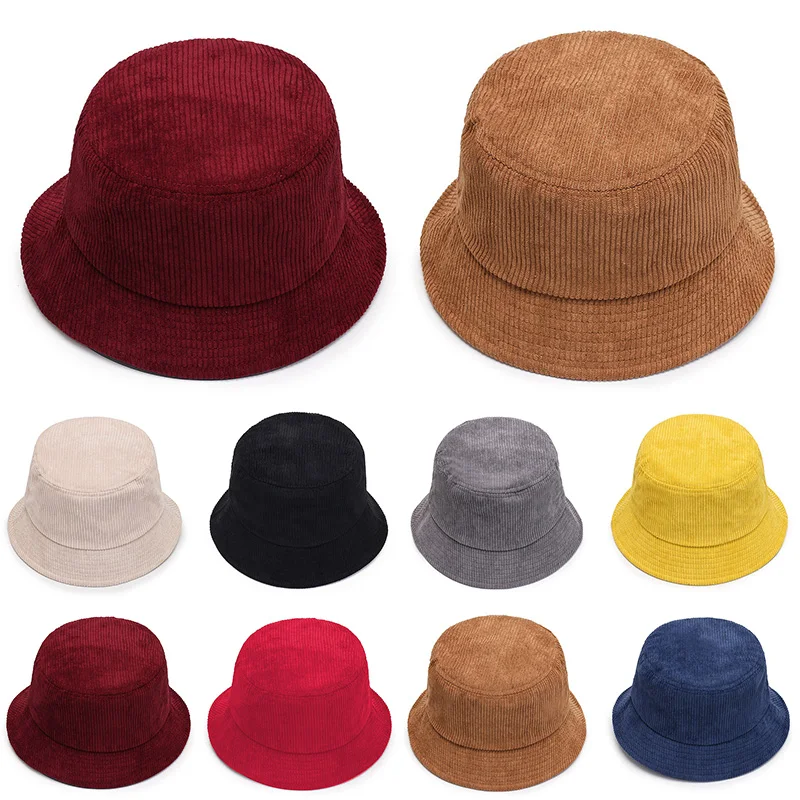 Rudenį, Žiemos Mados Klasikinis Velvetas kibiro kepurę lauko Panama Kepurė harajuku žvejybos kibiro kepurę moterų, vyrų unisex Atsitiktinis bžūp Nuotrauka 0