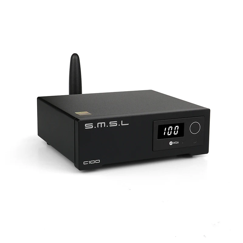 SMSL C100 USB MQA VPK AK4493S XMOS XU316 DSD512 32Bit 768KHZ CK-03 Laikrodis Optinis Bendraašius 