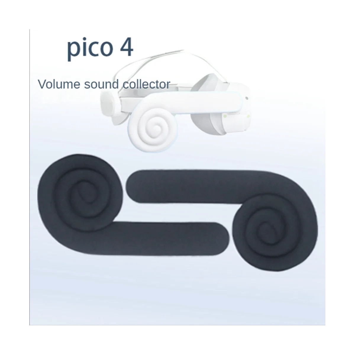Už Pico 4 VR Ausines Ausies Stiprinti Patikimą Sprendimą Padidinti Garso Efektą, Ausų Priedų,Balta Nuotrauka 5