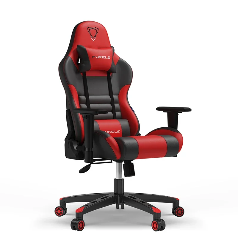 Pigus kompiuteris gamer pc lenktynių kabinos juoda raudona sėdima sofa, ergonomiškas kėdės prabangus žaidimų kėdė Nuotrauka 1