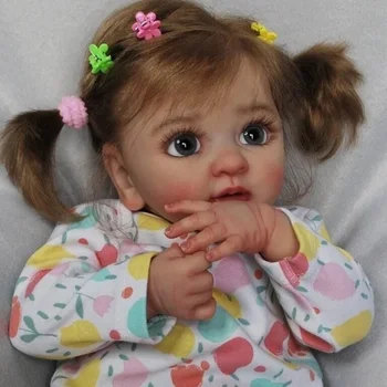 40CM Mielas Reborn Baby Girl Lėlės Layla Tikroviška 3D Tapyba su Venų Kelis Sluoksnius Dovanos Suaugusiems