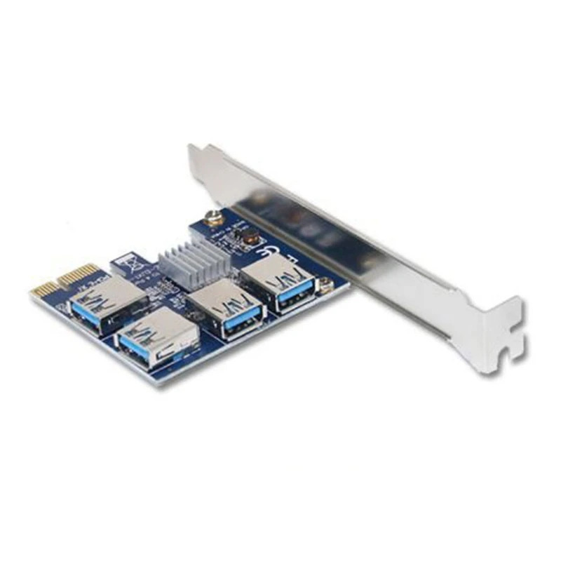 PCI Express, Daugiklis Riser Card 1X 4X USB Adapteris Kortelės 16X Lizdai Nuotrauka 0