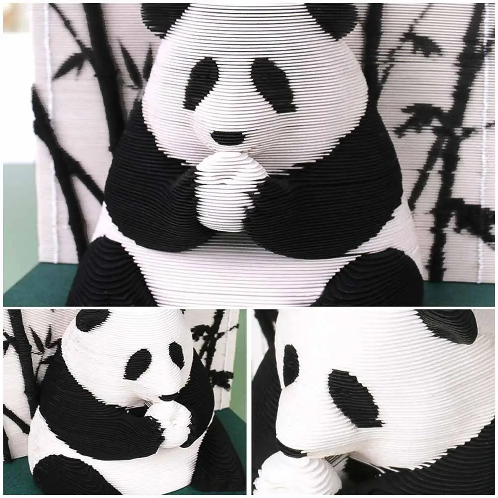 Panda Omoshiroi Blokuoti 3D Memo Pad Popieriniai Memo Pad Blokas Pažymi, Biurų Popieriaus Pažymi, Kalėdų, Gimtadienio Dovana Nuotrauka 2