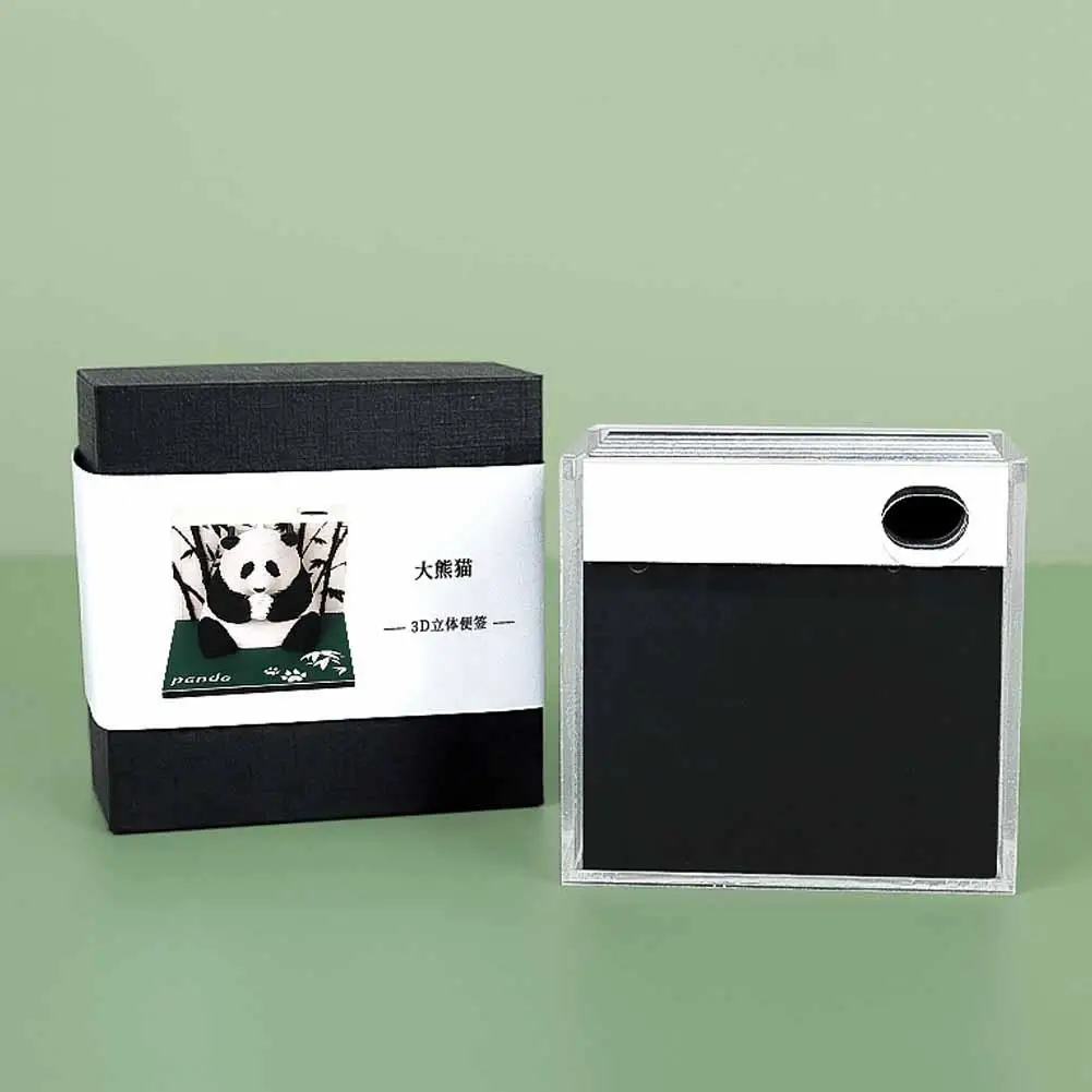 Panda Omoshiroi Blokuoti 3D Memo Pad Popieriniai Memo Pad Blokas Pažymi, Biurų Popieriaus Pažymi, Kalėdų, Gimtadienio Dovana Nuotrauka 4