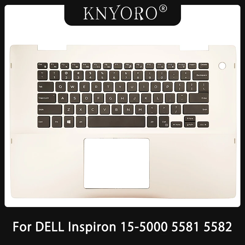 Originalus Laptopo JAV CA lotynų Klaviatūra DELL Inspiron 15-5000 5581 5582 0F046K Palmrest Viršutinės Sąsiuvinis Top Padengti Būsto Nuotrauka 0