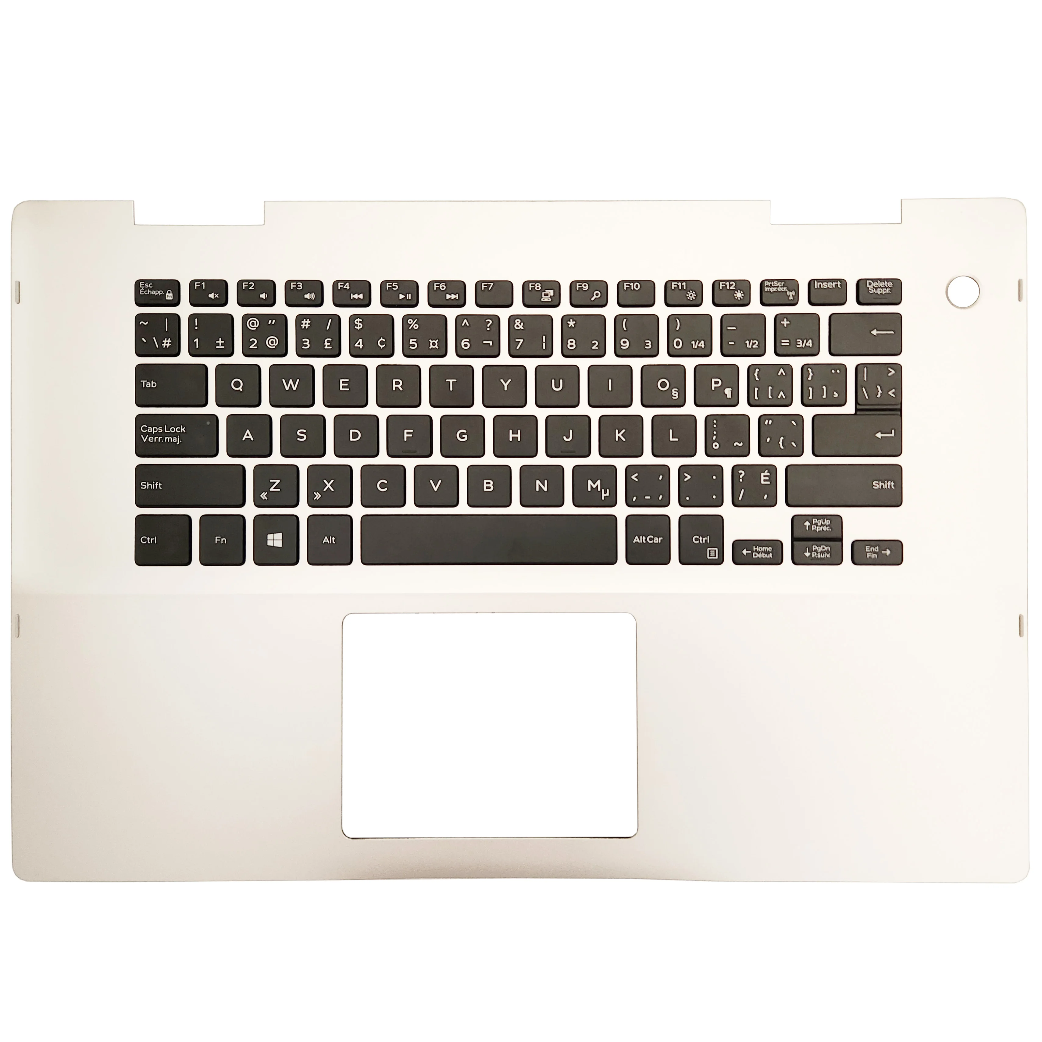 Originalus Laptopo JAV CA lotynų Klaviatūra DELL Inspiron 15-5000 5581 5582 0F046K Palmrest Viršutinės Sąsiuvinis Top Padengti Būsto Nuotrauka 1