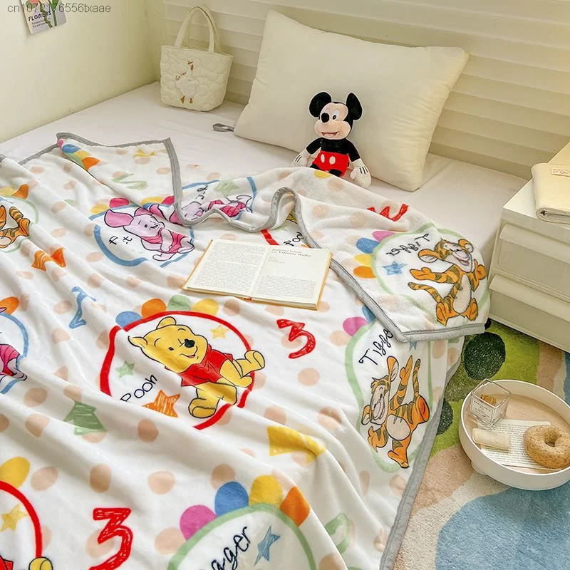 Disney Mickey Anime Namų Antklodė Minkštas Pliušinis Nešiojamų Office Antklodė Pietų Pertrauka Antklodė Baby Estetinės Animacinių Filmų Antklodė Nuotrauka 5