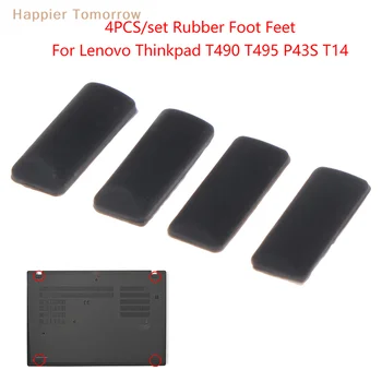 4Pcs/set Gumos Pėdos Padas Thinkpad T490 T495 P43S T14 Anti Slip Pad Kojų Apačioje Bazės Padengti Pakeitimo