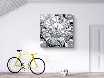 50*50CM Diamond Minimalizmas Borderless Grūdinto Stiklo Meno, Miegamasis, Gyvenamasis Kambarys Sofos Atlošo Sienų Apdaila Dažymas
