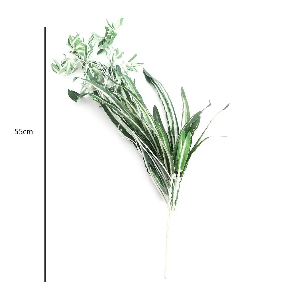 60cm Dirbtinės Gėlės, Augalai Sienos Kabo Chlorophytum Vazoninių Žalieji Augalai PVC Netikrą Modeliavimas Gėlių Kambarį Dekoro Nuotrauka 5