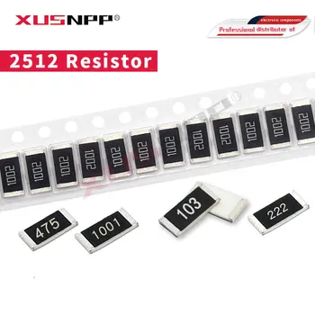 50Pcs 2512 SMD chip fiksuotojo 1W rezistorius 0.1 R 0.01 R 0.05 R 0.001 R 0.005 R 0.33 R 0.5 R 1R-0R 10R 100R 1K 2W 0.01 0.1 0.33 0.05 1 0 omų