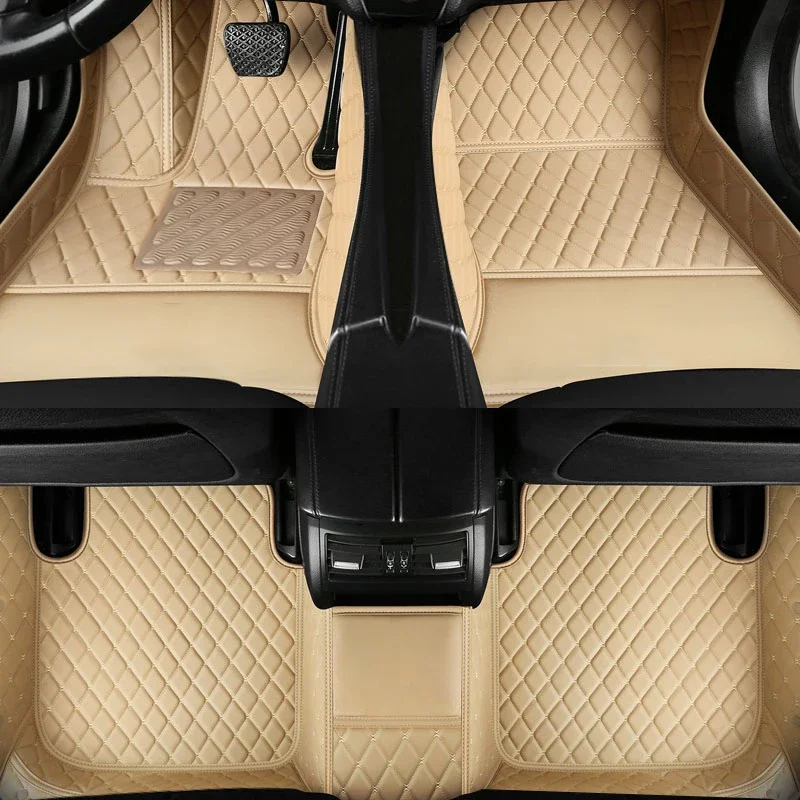 Individualizuotos Automobilių Grindų Kilimėliai Fiat 500 500X 2011-2012 Metų Dirbtine Oda 100% Tinka Interjero Detalės Automobilis Priedai Nuotrauka 0