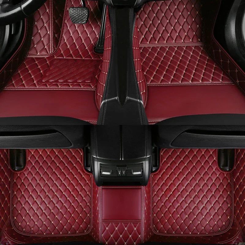 Individualizuotos Automobilių Grindų Kilimėliai Fiat 500 500X 2011-2012 Metų Dirbtine Oda 100% Tinka Interjero Detalės Automobilis Priedai Nuotrauka 1