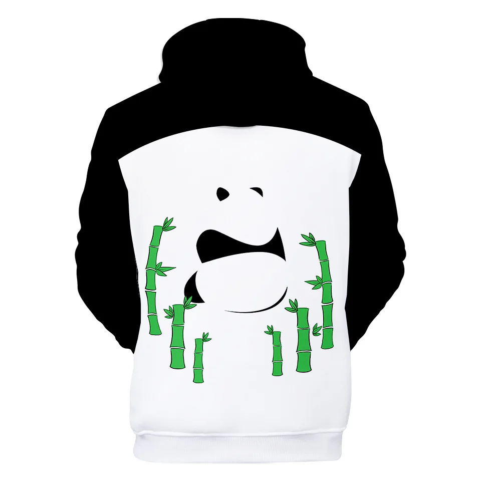 Mielas Panda 3D Atspausdintas Hoodie Palaidinukė Vyrų, Moterų Megztinis Streetwear Rudenį Vaikai Gobtuvu Viršūnes Atsitiktinis Berniukų, Mergaičių Gyvūnų Drabužiai Nuotrauka 1
