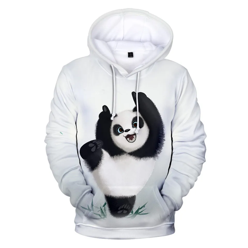 Mielas Panda 3D Atspausdintas Hoodie Palaidinukė Vyrų, Moterų Megztinis Streetwear Rudenį Vaikai Gobtuvu Viršūnes Atsitiktinis Berniukų, Mergaičių Gyvūnų Drabužiai Nuotrauka 4
