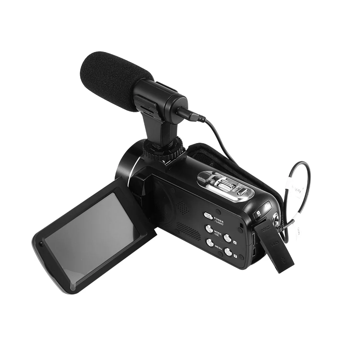 Vaizdo Mikrofonas-vaizdo Kameros Mini Šaldytuvas Įrašyti Pokalbį Vlog Mic Telefonu DSLR Kamera, 3,5 mm Mikrofono Nuotrauka 3