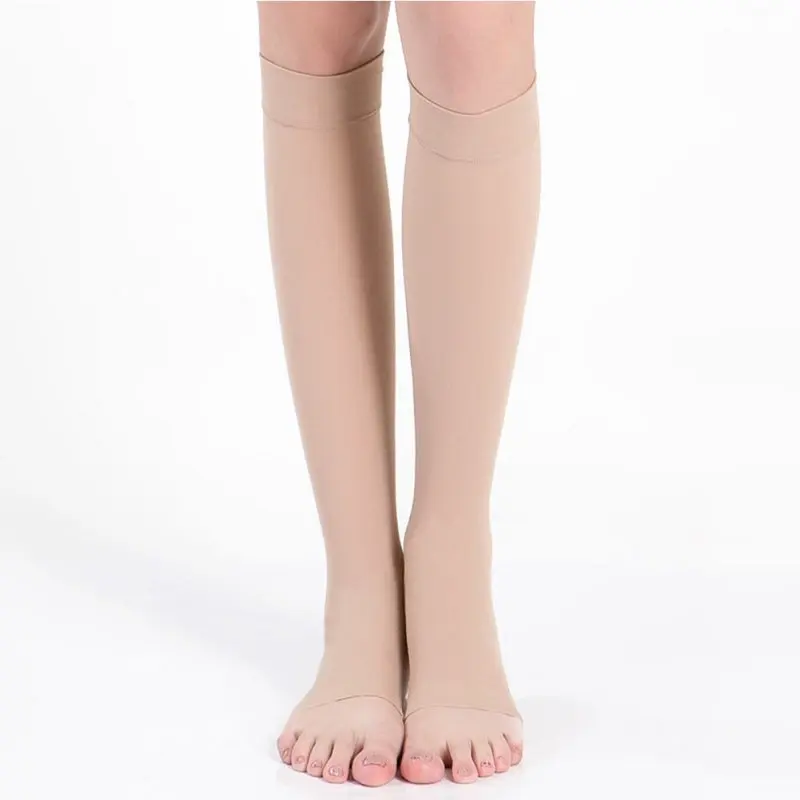 (18-21mm Hg) Unisex Glaudinimo Kojinės Kelio Didelės Atviros Kojų Reabilitacijos Kojinės Sport Apsaugos Venų Sveikatai Kojinės Nuotrauka 1