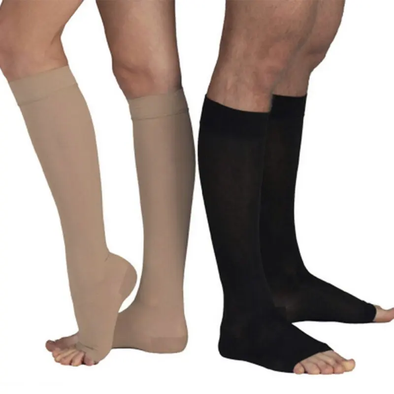 (18-21mm Hg) Unisex Glaudinimo Kojinės Kelio Didelės Atviros Kojų Reabilitacijos Kojinės Sport Apsaugos Venų Sveikatai Kojinės Nuotrauka 2