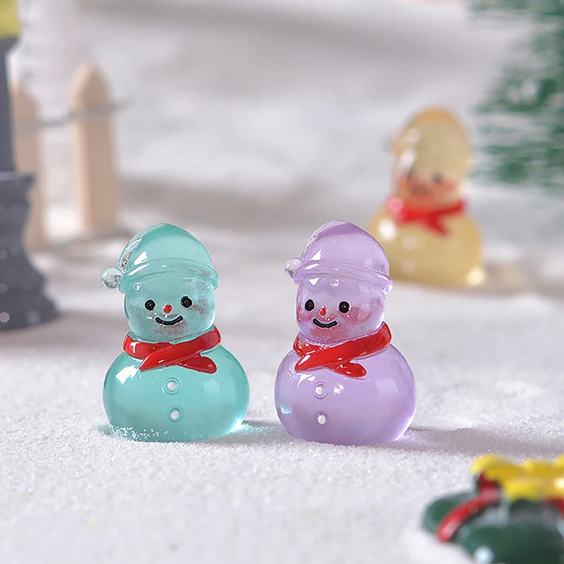 Mini Šviesos papuošalai Kalėdų Senį Micro Kraštovaizdžio Ornamentas 