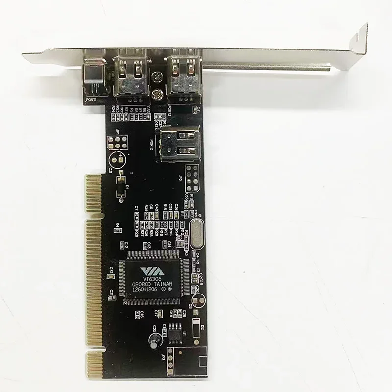 Naujas 3 jungtys Firewire IEEE 1394 4 / 6 Pin PCI, kad 1394 DV Kortelės Valdytojas Video Capture Card Adapteris HDD MP3, PDA Nuotrauka 0