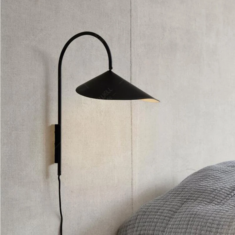 Šiaurės minimalistinio naktiniai sienos lempos, danų dizaineris su antikos stiliaus ir kūrybos, pasukti kambarį, studijų kambarys, miegamasis Nuotrauka 1