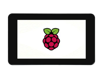 7inch Talpinė Jutikliniu Ekranu už Aviečių Pi, su Apsauga Atveju, DSI Sąsaja, 800×480,Palaiko Pi 4B