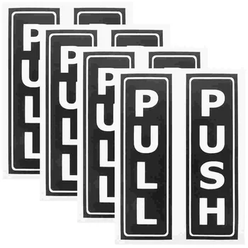 8 Vnt Stumdomosios Durys Logotipo Lipdukas Tarnyba Lipdukai Pasirašyti Raižyti Sienos, Push Pull Klijais, Pvc Raštas