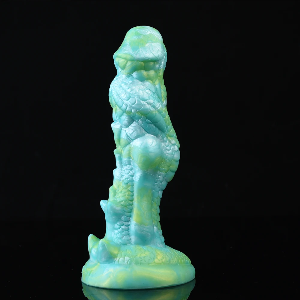 SHET Multi-Color Svetimų Dragon Dildo Su Svarstyklėmis Realus Blizgesys Užpakalis Plėtra Masturbator Suaugusiųjų Silikono Sekso Žaislai moterims, Vyrai, Nuotrauka 2