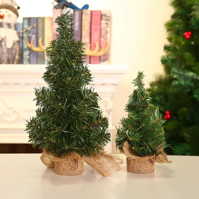 Kalėdų Eglutė 20cm Mini Kalėdų eglutę Lino Apačioje Medis, Kalėdų Šventė Pirkinių Langą Stalo Apdailos Nuotrauka 0