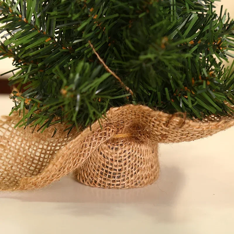Kalėdų Eglutė 20cm Mini Kalėdų eglutę Lino Apačioje Medis, Kalėdų Šventė Pirkinių Langą Stalo Apdailos Nuotrauka 3