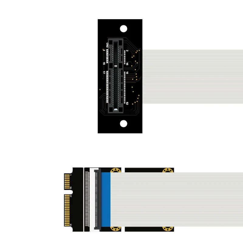 MSATA Išorės Išplėtimo kortą MiniPCIe Kortelės 52pin Išorės Lankstus Kabelis MSATA SSD Išorės Laido 20cm Nuotrauka 4