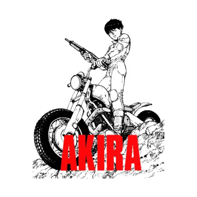 2021 Vyrų/Moterų Vasaros Baltos Gatvės Mados Hip-Hop Akira Moto Motociklų Tetsuo Dviračių T-shirt Medvilnės Tees trumpomis Rankovėmis Viršūnes Nuotrauka 1
