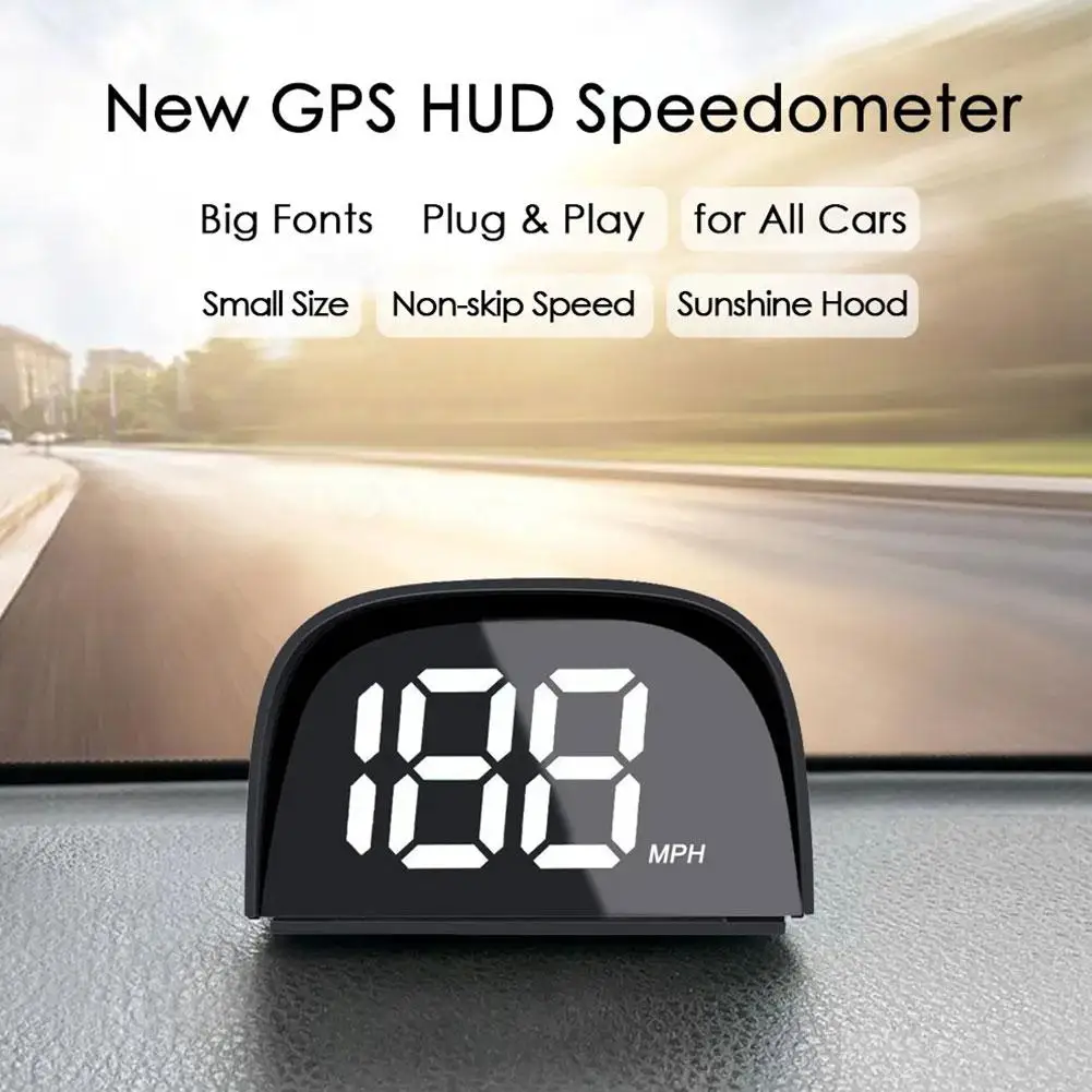 Naujų Automobilių Bendrojo HUD Head Up Display GPS BeiDou Realaus laiko Ekranas tarpvalstybinių KM/H Automobilio Elektronikos Priedai Nuotrauka 5