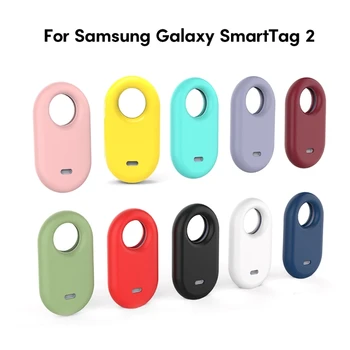 Adresas Apsauginis Dangtelis Skirtas Samsung Galaxy SmartTag 2 Seklys Atsparus Smūgiams Minkšto Silikono Atveju Plaunamas Korpusas Su Lukštais