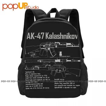 Ak-47 Kalašnikovas Projekte Rusijos Sovietų Sąjungos Kuprinė Didelės Talpos Mielas, Sulankstomas Sporto Salė Tote Bag Maišus Kelionės
