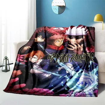 Anime Džiudžiutsu Kaisen 3D atspausdintas antklodė lova Iškylą antklodė Oro kondicionavimo sistema Sofos antklodė plona antklodė Pritaikytas antklodės