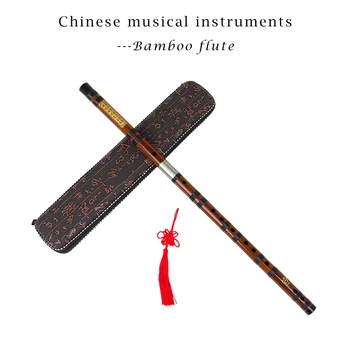 Aukštos Kokybės Bambuko Fleita Tradicinių Woodwind Muzikos Instrumentas C D E F G Pagrindiniai Kinijos Dizi Skersinės Flauta Su Byla