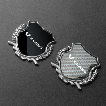 Automobilių apdailos skydas Skydas Emblema Autoluxe Savininkų Klubo Ženklelis Mercedes V KLASĖS serijos Optikos Pusėje Lipdukas automobilių reikmenys