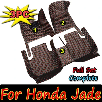 Automobilių Kilimėliai Honda Jade FR4 FR5 2013~2020 Prabangus Odinis Grindų Kilimėlis Nustatyti Kilimas Kilimas Auto Pėdų Pagalvėlės, interjero dalys, Automobilių Priedai