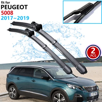 Automobilių Valytuvai, už Peugeot 5008 2017~2018 2019 2 2 Gen Priekinio lango Valytuvai, Automobilių Reikmenys, Lipdukai