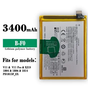B-F0 Bateriją Už Vivo V11 Pro X21S 1804 1806 1814 Aukštos Kokybės Mobilus Telefonas Valdybos 3400mAh Built-in Baterijos