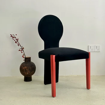 Baldai Kosmetikos Kėdė Dizaineris Medžio Masyvo Valgomojo Kėdės, Kėdžių Atlošas Prancūzijos Vidurio-Senovės Kėdė Retro
